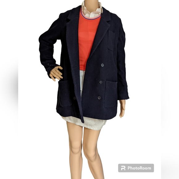 Urban Outfitters BDG navy blue peacoat - Picture 2 of 16